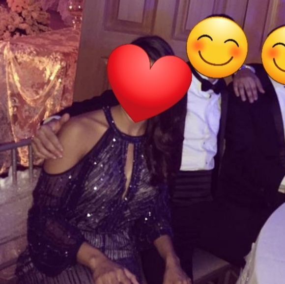 Parker Black Sequined / Embellished Cold- Shoulder Evening Dress, Blue, Size 0 - Picture 5 of 12